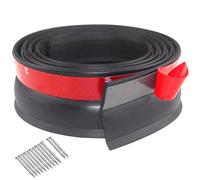 YQBFTC Joint de Porte de Garage Universel, Joint de Seuil de Porte de Garage de 3 mètres Seuil Porte Garage Bande d'Étanchéité en Caoutchouc avec Clous pour Coupe-Froid, les Feuilles, le Vent