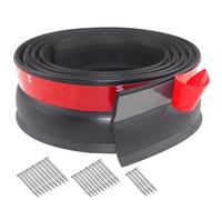 YQBFTC Joint de Porte de Garage Universel, Joint de Seuil de Porte de Garage de 6 m, Seuil Porte Garage Bande d'Étanchéité en Caoutchouc avec Clous pour Coupe-Froid, les Feuilles, le Vent