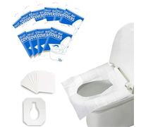 YQBFTC Lot de 100 housses de siège de toilette jetables lavables - Protection pour siège de toilette - Pour voyage, toilettes publiques, bureau