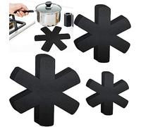 YQBFTC Lot de 9 Protections de poêle, 3 Tailles Protection Casserole Protege 38/36/26 cm Poele Protection Casseroles Protection Poele pour séparer Les casseroles et Les poêles(Noir)
