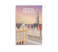 YQCQCS Arras France Poster vintage sur toile pour décoration murale