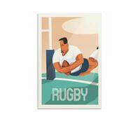 YQCQCS Poster vintage de rugby sur toile - Décoration murale - Poster décoratif