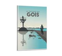 YQCQCS Poster vintage Passage Du Gois Noirmoutier sur toile pour décoration murale