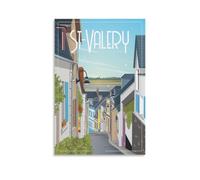 YQCQCS Saint-Valery-sur-Somme Poster vintage sur toile Motif voyage