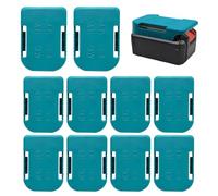Yqhugbc 10 Packs de Supports de Porte-Batterie, Support de Porte-Batterie de l'outil au Lithium-ION 14.4V/18V, Compatibles Makita/Bosch BL1860 BL1850 BL1840 BL1830 BL1820 BL1815N