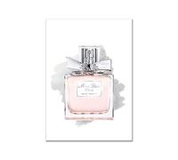 YQHWLKJ À la mode moderne bouteille de parfum rose peinture murale décoration de la maison affiche de peinture sur toile sans cadre