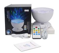 YQHWLKJ Coversage Ocean Wave Projector Led Night Light With Usb Remote Control Tf Cards Music Player Speaker Aurora Dropship Projection