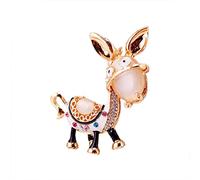 YQHWLKJ émail âne cristal porte-clés sac à main pendentif porte-clés pour cadeau de fête porte-clés voiture sac à main sac boucle-or oreille