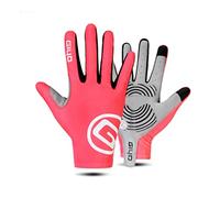 YQHWLKJ Femmes Hommes Gants De Vélo Écran Tactile Longs Doigts Complets Demi Doigts Gel Sports Gants De Vélo-Rose Long,S