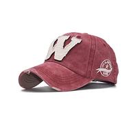YQHWLKJ Lettre de Broderie en Coton W Casquette de Baseball Chapeau de Ciment Chapeau spécial pour Hommes usés en détresse