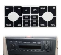 YQINGQ Autocollant de Réparation de Bouton de Voiture pour A-UDI A4 B6 A6 C5, Autocollant pour Bouton Intérieur, AC Tableau de Bord Intérieur Volant Climatisation Radio Accessoires