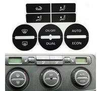 YQINGQ Autocollant de Réparation de Bouton de Voiture pour V-W Golf MK5, Autocollant pour Bouton Intérieur, AC Tableau de Bord Intérieur Volant Climatisation Radio Accessoires