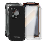 YQINHHME Coque pour Blackview BL7000 (6.78") avec 4 X Protecteur D'écran en Verre Trempé, Ultra Fin Antichoc Anti-Rayures Cover Noir Souple Silicone Housse Etui pour Blackview BL7000 - Noir
