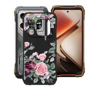 YQINHHME Coque pour Blackview Xplore X1 (6.78"), Anti-Choc et Anti-Rayures Etui de Protection Ultra-Fin Noir Souple Silicone TPU Bumper Housse Case pour Blackview Xplore X1 - Rose Rouge
