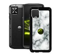 YQINHHME Coque pour Crosscall Core M6 (5.99"), Anti-Choc et Anti-Rayures Etui de Protection Ultra-Fin Noir Souple Silicone TPU Bumper Housse Case pour Crosscall Core M6 - Marbre