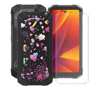 YQINHHME Coque pour Cubot Kingkong Mini 4 (4.70 Pouces) + Verre trempé Protection Décran, Ultra Fin Antichoc Noir Housse Etui Souple TPU Bumper Case pour Cubot Kingkong Mini 4 - Ballon