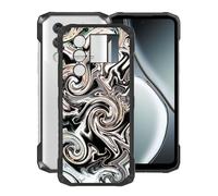 YQINHHME Coque pour Doogee Blade 10 Max (6.56"), Anti-Choc et Anti-Rayures Etui de Protection Ultra-Fin Noir Souple Silicone TPU Bumper Housse Case pour Doogee Blade 10 Max - Vortex d'encre