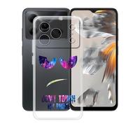 YQINHHME Coque pour Doogee Note 56 Plus (6.56 Pouces), Anti-Rayures Anti-Chute Silicone Souple Housse Etui Mince Transparent TPU Bumper Case Cover pour Doogee Note 56 Plus - DUO4