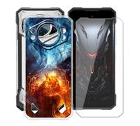 YQINHHME Coque pour Doogee S200 E avec Verre Trempé - W20 | Anti-rayures Protection Écran + Ultra-fine Antichoc Case Souple Silicone Housse Etui pour Doogee S200 E (6.72")