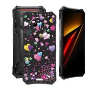 YQINHHME Coque pour DOOGEE S300 Pro 5G (6.78"), Anti-Choc et Anti-Rayures Etui de Protection Ultra-Fin Noir Souple Silicone TPU Bumper Housse Case pour DOOGEE S300 Pro 5G - Ballon