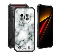 YQINHHME Coque pour DOOGEE S300 Pro 5G (6.78"), Anti-Choc et Anti-Rayures Etui de Protection Ultra-Fin Noir Souple Silicone TPU Bumper Housse Case pour DOOGEE S300 Pro 5G - Marbre