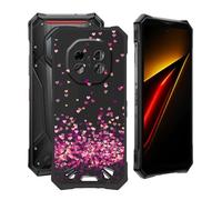 YQINHHME Coque pour DOOGEE S300 Pro 5G (6.78"), Anti-Choc et Anti-Rayures Etui de Protection Ultra-Fin Noir Souple Silicone TPU Bumper Housse Case pour DOOGEE S300 Pro 5G - Coeur Rouge