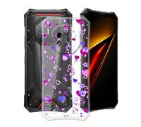 YQINHHME Coque pour Doogee S300 Pro 5G (6.78 Pouces), Anti-Rayures Anti-Chute Silicone Souple Housse Etui Mince Transparent TPU Bumper Case Cover pour Doogee S300 Pro 5G - Bulle d'amour