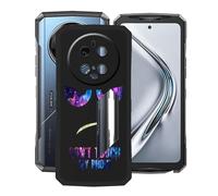YQINHHME Coque pour Doogee V40 Pro (6.78"), Anti-Choc et Anti-Rayures Etui de Protection Ultra-Fin Noir Souple Silicone TPU Bumper Housse Case pour Doogee V40 Pro - DUO4