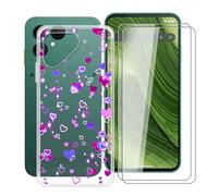 YQINHHME Coque pour Fairphone Gen 6 (6.31 ") avec 2 X Verre Trempé Protecteur D'écran, Transparent Antichoc Case TPU Bumper Souple Silicone Housse Etui pour Fairphone Gen 6 - Bulle d'amour