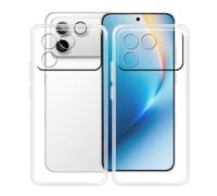 YQINHHME Coque pour Honor Win RT (6.83 "), 2 Pièces Ultra-Mince Anti-Rayures Cover Souple TPU Bumper Silicone Housse Etui pour Honor Win RT - Clear + Transparent