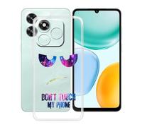 YQINHHME Coque pour Honor X5c Plus (6.74 Pouces), Anti-Rayures Anti-Chute Silicone Souple Housse Etui Mince Transparent TPU Bumper Case Cover pour Honor X5c Plus - DUO4
