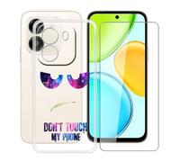 YQINHHME Coque pour Honor X6e Lab-LX2 avec Verre Trempé - DUO4