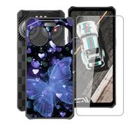 YQINHHME Coque pour IIIF150 Air3 (6.60 Pouces) + Verre trempé Protection Décran, Ultra Fin Antichoc Noir Housse Etui Souple Silicone TPU Bumper Case pour IIIF150 Air3 - XT149