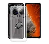 YQINHHME Coque pour IIIF150 B3 (6.60 ") avec Rotation 360 Degrés Anneau Support, Ultra-Mince Anti-Rayures de TPU Bumper Silicone Souple Transparent Housse Etui pour IIIF150 B3