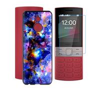 YQINHHME Coque pour Nokia 150 2023 (2.4 Pouces) + Verre trempé Protection Décran, Ultra Fin Antichoc Noir Housse Etui Souple Silicone TPU Bumper Case pour Nokia 150 2023 - XT146