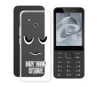 YQINHHME Coque pour Nokia 215 4G 2024 (2.80 Pouces), Anti-Rayures Anti-Chute Silicone Souple Housse Etui Mince Transparent TPU Bumper Case Cover pour Nokia 215 4G 2024 - DUO6