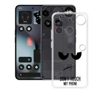 YQINHHME Coque pour Nothing Phone 3 (6.67 Pouces), Anti-Rayures Anti-Chute Silicone Souple Housse Etui Mince Transparent TPU Bumper Case Cover pour Nothing Phone 3 - DUO5