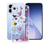 YQINHHME Coque pour Oppo Reno15 FS (6.57 Pouces), Anti-Rayures Anti-Chute Silicone Souple Housse Etui Mince Transparent TPU Bumper Case Cover pour Oppo Reno15 FS - Ballon Rose
