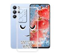 YQINHHME Coque pour Oukitel C1 Pro (6.52 Pouces), Anti-Rayures Anti-Chute Silicone Souple Housse Etui Mince Transparent TPU Bumper Case Cover pour Oukitel C1 Pro - DUO6