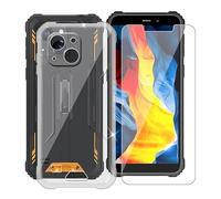 YQINHHME Coque pour Oukitel G2 (6.0") avec Verre Trempé Protecteur D'écran, Transparent Antichoc et Anti-Rayures Case Souple Silicone TPU Housse Etui pour Oukitel G2 - Transparent
