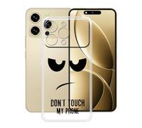 YQINHHME Coque pour Oukitel P1 Pro (6.70 Pouces), Anti-Rayures Anti-Chute Silicone Souple Housse Etui Mince Transparent TPU Bumper Case Cover pour Oukitel P1 Pro - DUO5