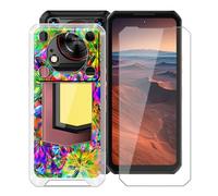 YQINHHME Coque pour Oukitel WP56 (6.80") avec Verre Trempé Protecteur D'écran, Transparent Antichoc et Anti-Rayures Case Souple Silicone TPU Housse Etui pour Oukitel WP56 - Coloré