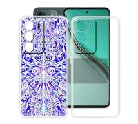 YQINHHME Coque pour Realme P3 Lite 4G (6.67 "), 2 Pièces Ultra-Mince Anti-Rayures Cover Souple TPU Bumper Silicone Housse Etui pour Realme P3 Lite 4G - Clear + Image Miroir