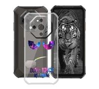 YQINHHME Coque pour Ulefone Armor X16 Pro (6.56 Pouces), Anti-Rayures Anti-Chute Silicone Souple Housse Etui Mince Transparent TPU Bumper Case Cover pour Ulefone Armor X16 Pro - DUO4