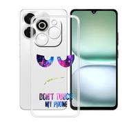 YQINHHME Coque pour Umidigi G100x 5G (6.90 Pouces), Anti-Rayures Anti-Chute Silicone Souple Housse Etui Mince Transparent TPU Bumper Case Cover pour Umidigi G100x 5G - DUO4