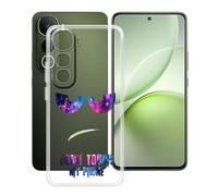 YQINHHME Coque pour Vivo Y400 5G (6.67 Pouces), Anti-Rayures Anti-Chute Silicone Souple Housse Etui Mince Transparent TPU Bumper Case Cover pour Vivo Y400 5G - DUO4