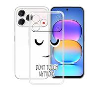 YQINHHME Coque pour ZTE Blade V80 Pro (6.75 Pouces), Anti-Rayures Anti-Chute Silicone Souple Housse Etui Mince Transparent TPU Bumper Case Cover pour ZTE Blade V80 Pro - DUO6