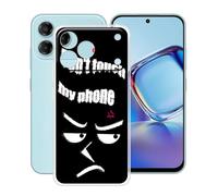 YQINHHME Coque pour ZTE Blade V80 Vita (6.75 Pouces), Anti-Rayures Anti-Chute Silicone Souple Housse Etui Mince Transparent TPU Bumper Case Cover pour ZTE Blade V80 Vita - Ne Pas Toucher