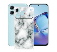 YQINHHME Coque pour ZTE Blade V80 Vita (6.75 Pouces), Anti-Rayures Anti-Chute Silicone Souple Housse Etui Mince Transparent TPU Bumper Case Cover pour ZTE Blade V80 Vita - Marbre