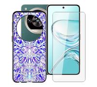 YQINHHME Coque pour ZTE Nubia Focus 2 Ultra (6.8 Pouces) + Verre trempé Protection Décran, Ultra Fin Antichoc Noir Housse Etui Souple TPU Bumper Case pour ZTE Nubia Focus 2 Ultra - Miroir